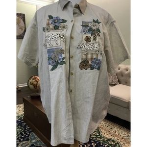 Victoria Jones Woman Women's Short Sleeve Blouse